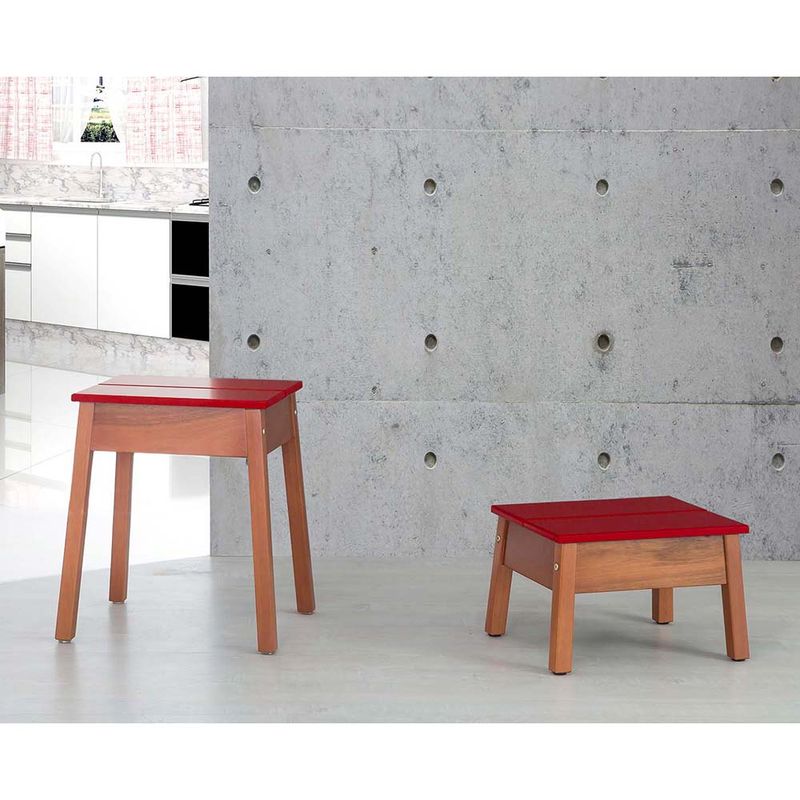 banqueta-madeira-natural-minimalista-vermelha-duo