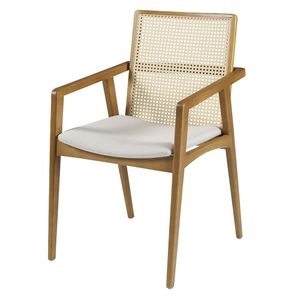 Cadeira de Jantar Maxilaría Com Braço - Wood Prime LC 36069