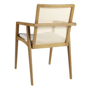Cadeira de Jantar Maxilaría Com Braço - Wood Prime LC 36069