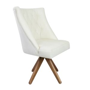 Cadeira Estofada Ellos Giratória - Wood Prime PP 38026