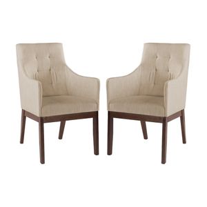 Conjunto 2 Cadeiras de Jantar Grécia Com Braço - Wood Prime MF 44274
