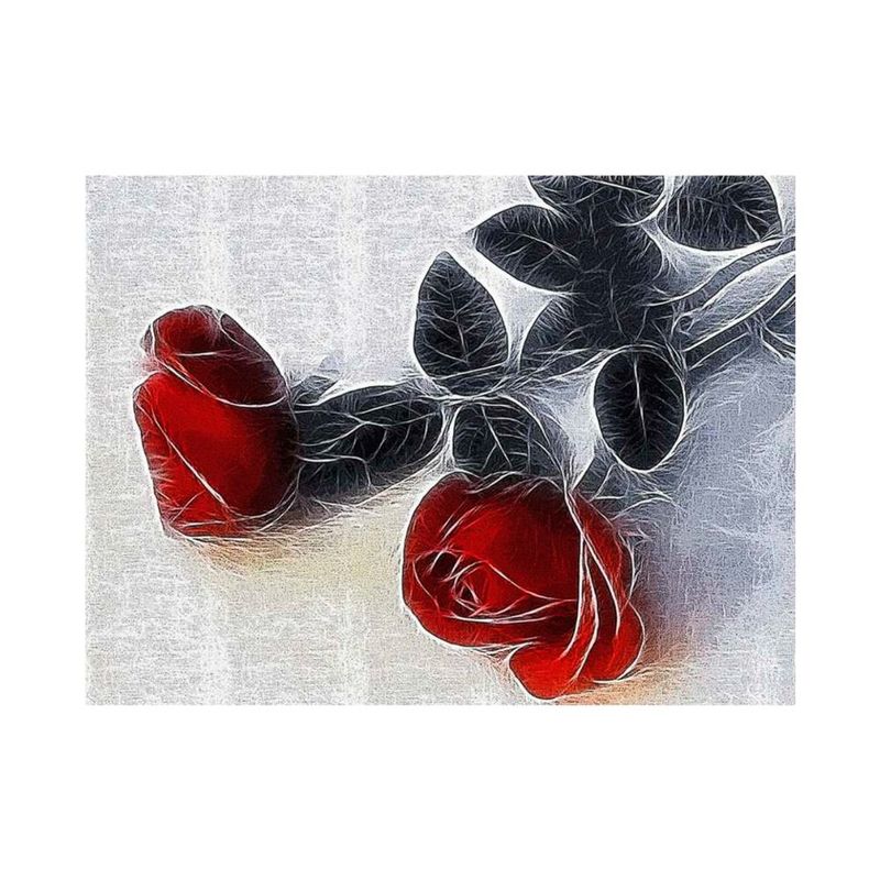 quadro-decorativo-flor-vermelho-e-preto