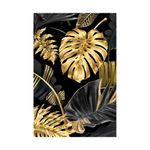 quadro-decorativo-folhas-dourado-e-preto