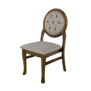 Cadeira de Jantar Medalhão Contemporânea - Wood Prime 54195