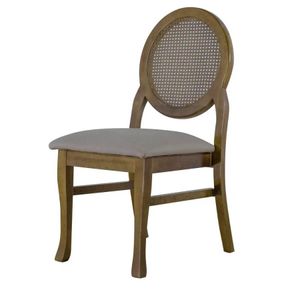 Cadeira De Jantar Medalhão Contemporânea - Wood Prime 16200