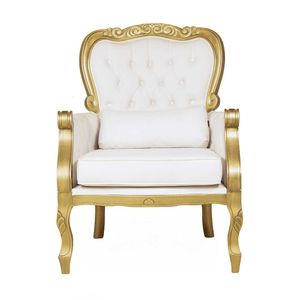 Poltrona Imperial Luis XV Dourado Envelhecido - PTE 55038