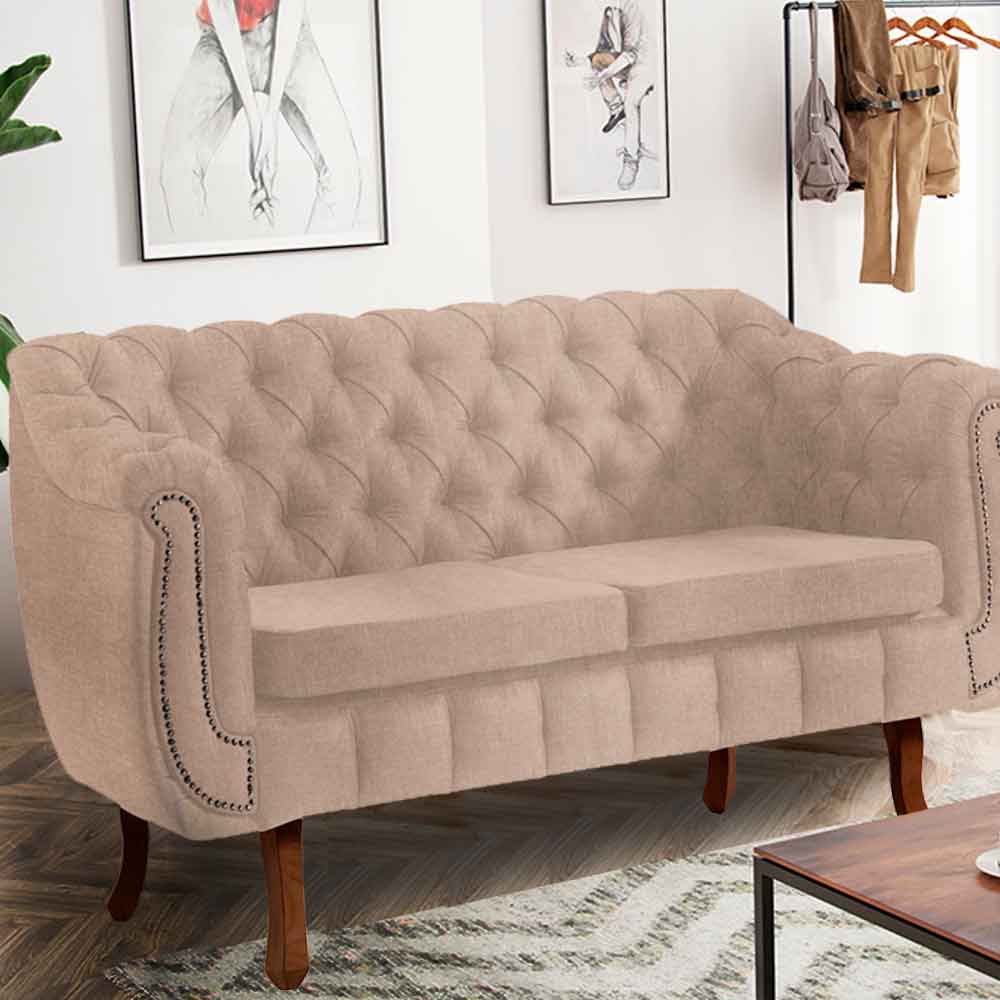 Sofá Chesterfield Classé 2 Lugares com Tachas