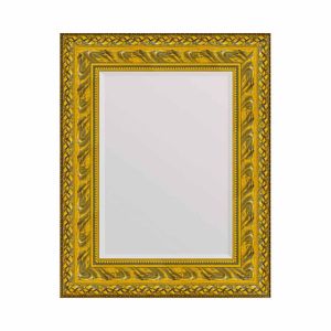 Moldura com Espelho Entalhada Amarelo 86 x 106 - FR 53927
