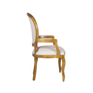 Cadeira de Jantar Medalhão Lisa Com braço - Wood Prime 14684